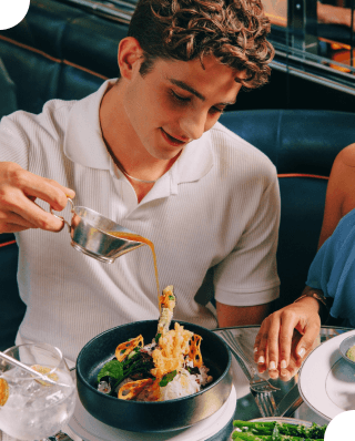 Bartender mixing a drink