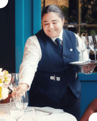 Bartender mixing a drink
